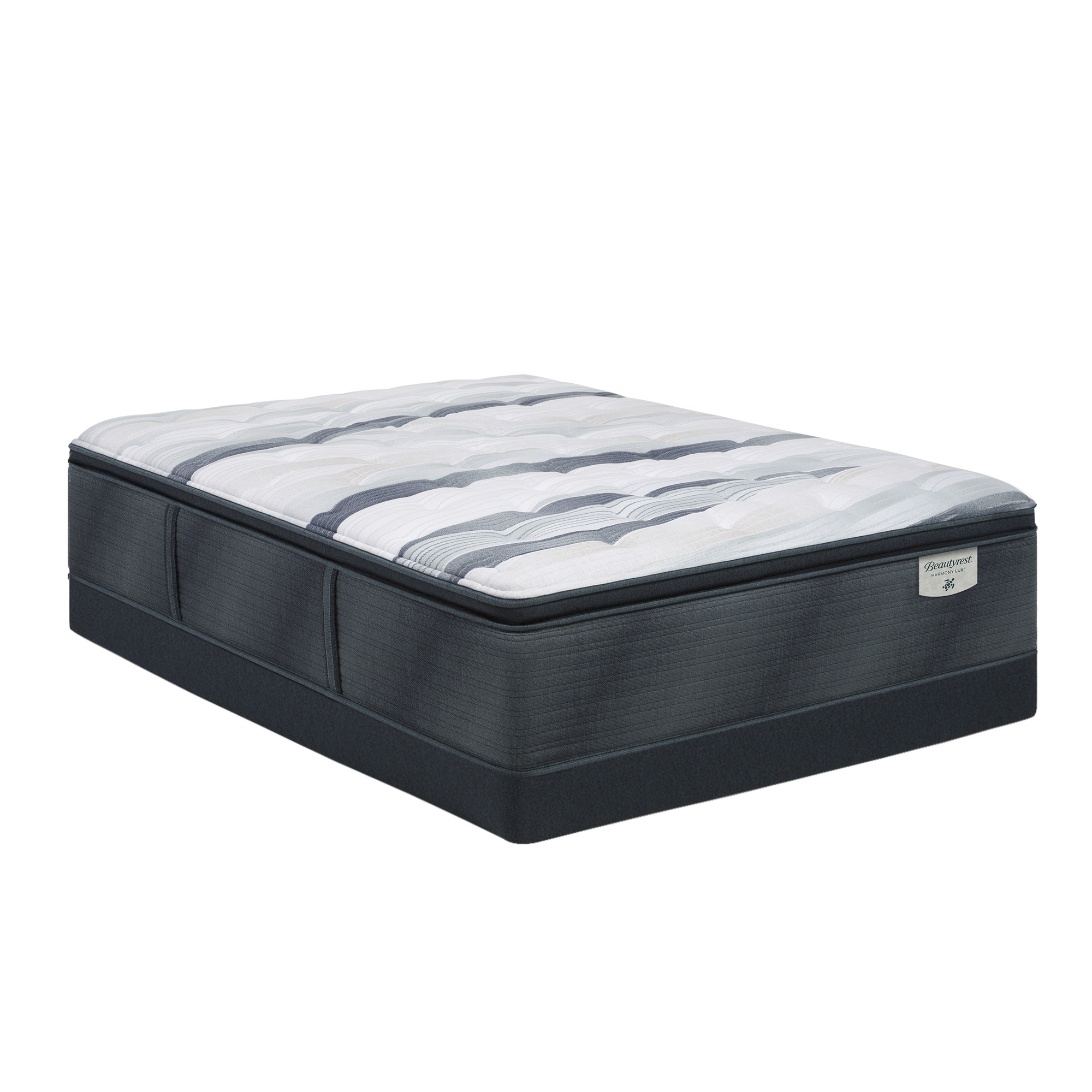 Beautyrest Harmony Lux Harmony Lux Coral Island 15" Firm Pillow Top Mattress Low Profile Set -Twin XL