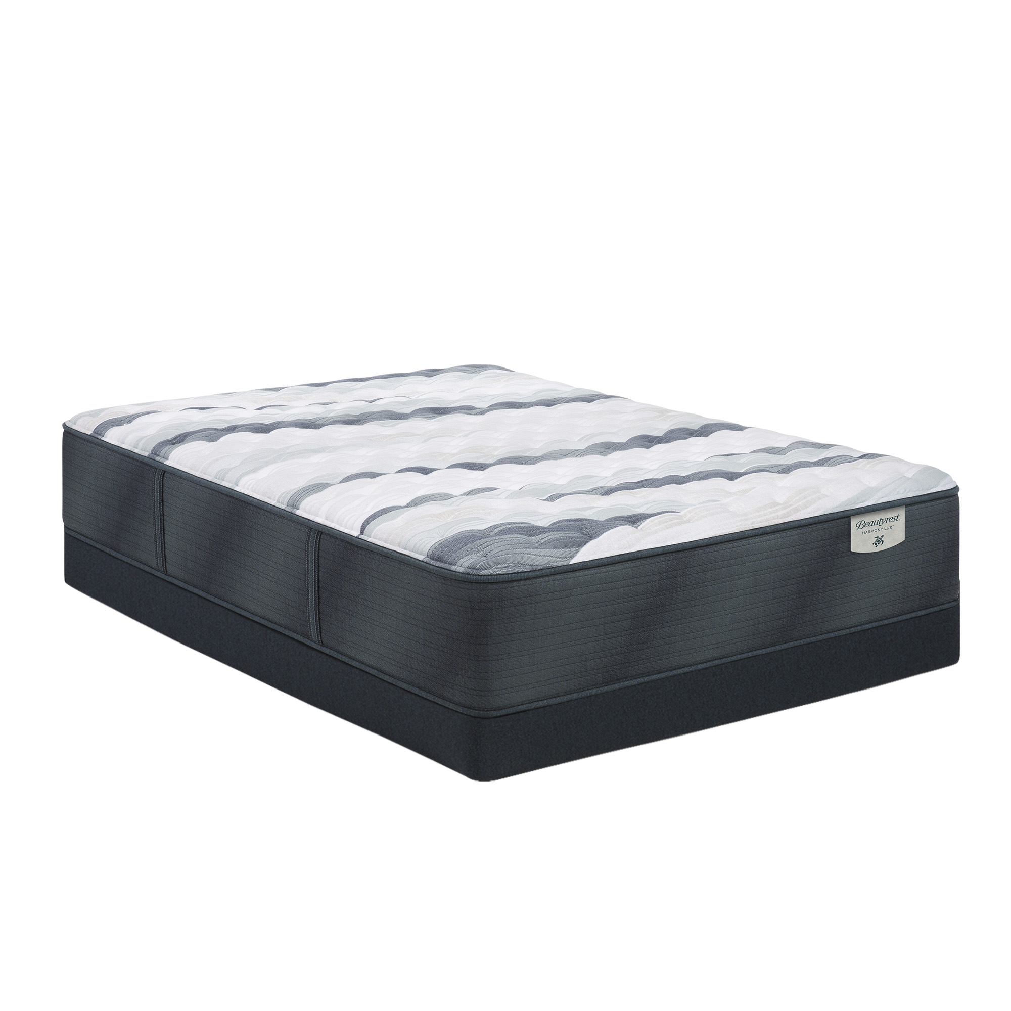 Beautyrest Harmony Lux Harmony Lux Coral Island 13.5" Extra Firm Mattress Low Profile Set -Queen