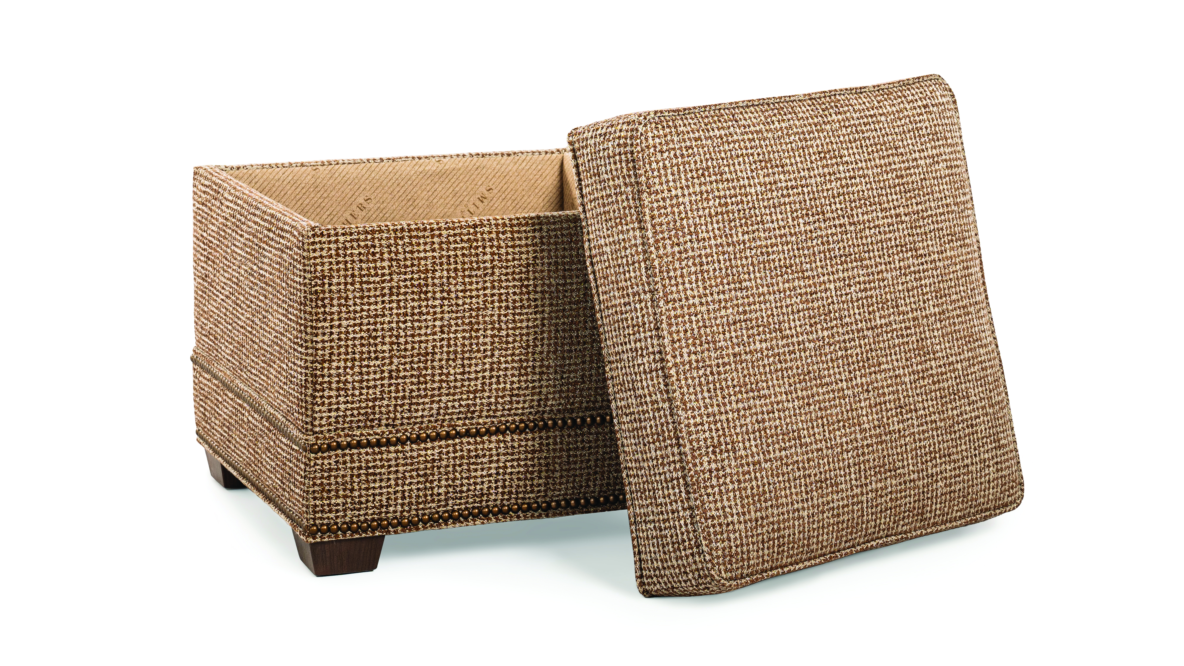 Smith Brothers Storage Ottoman w/ Tapered Leg