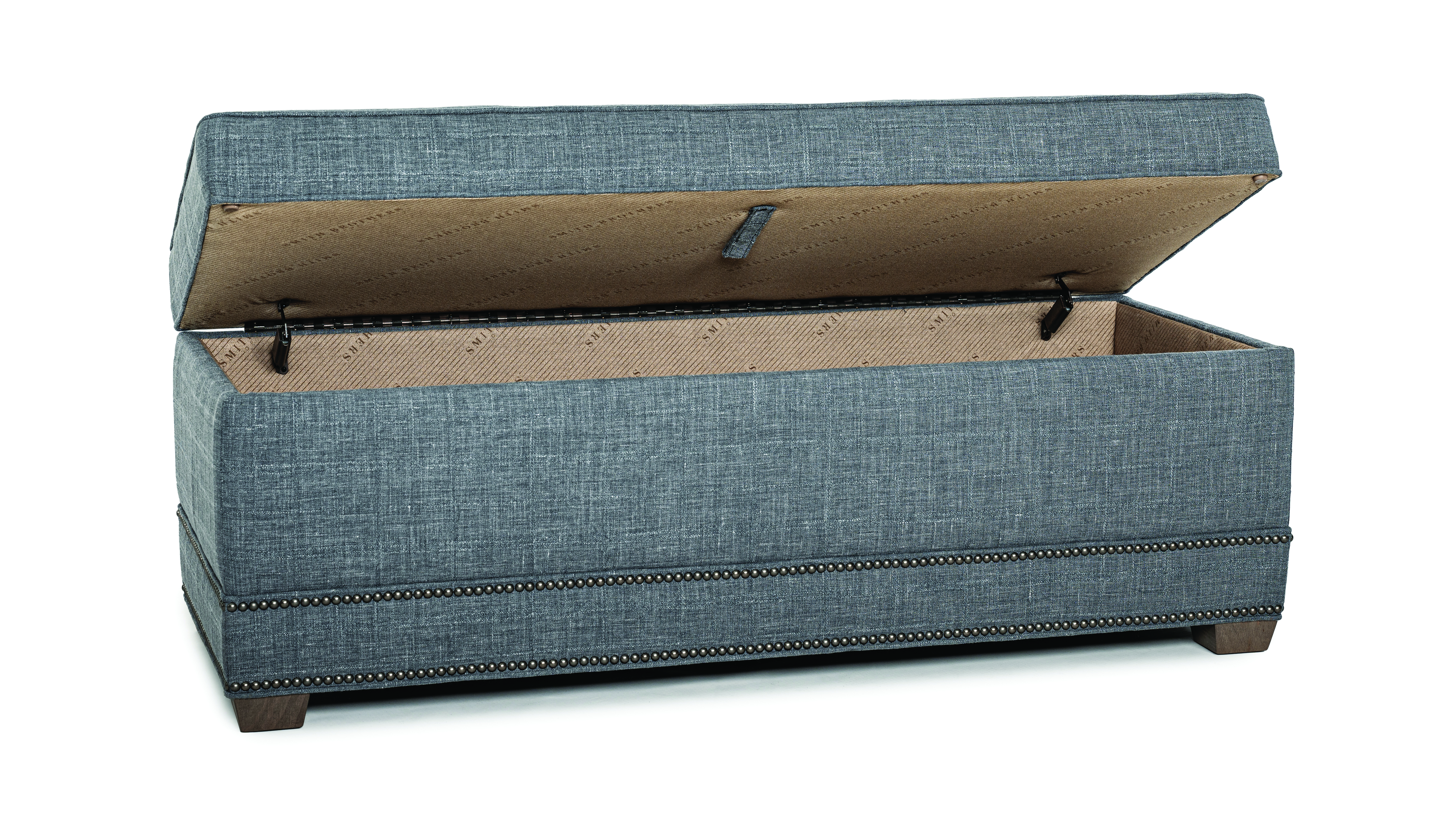 Smith Brothers Storage Ottoman w/ Tapered Leg