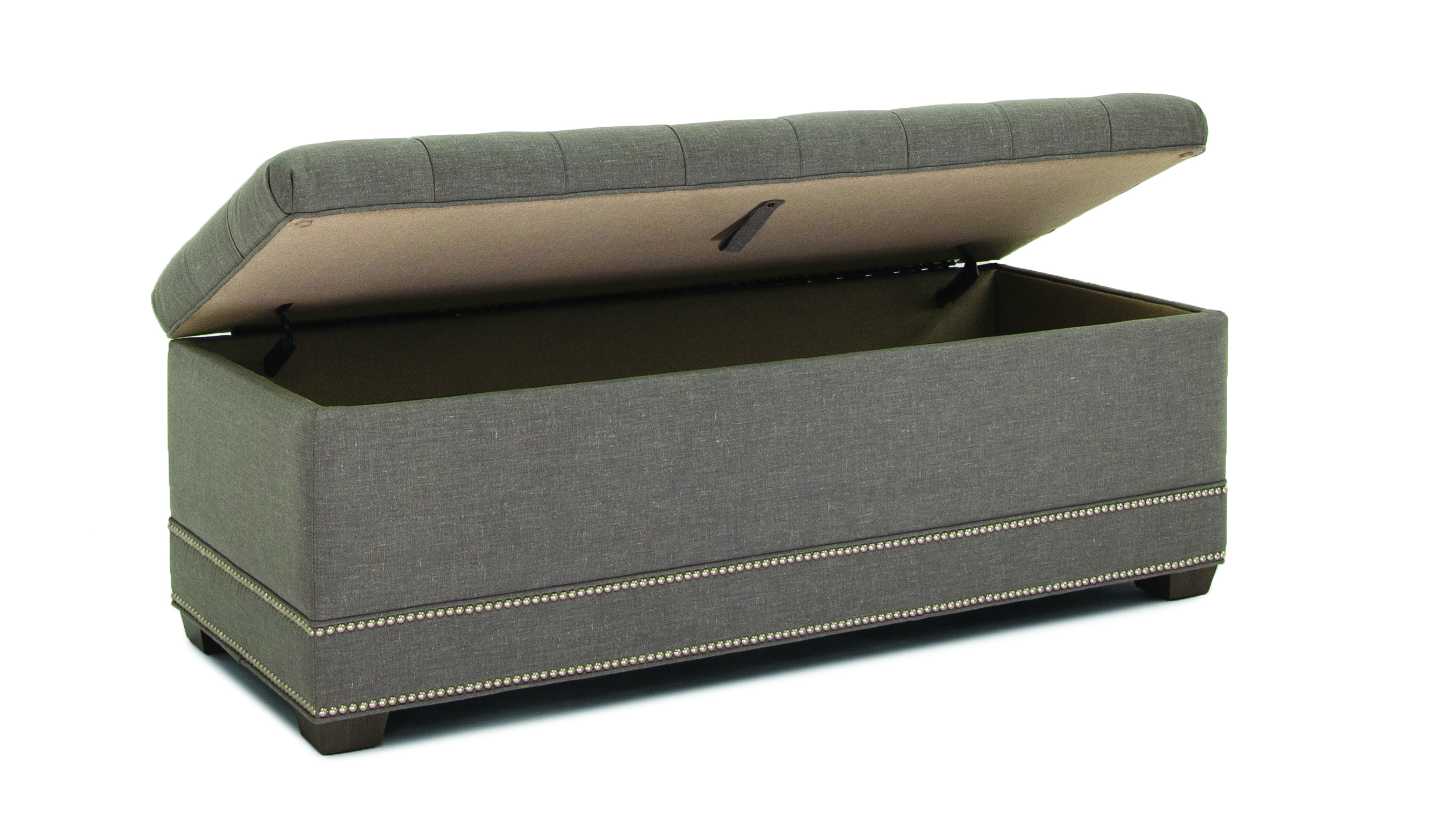 Smith Brothers Storage Ottoman w/ Tapered Leg