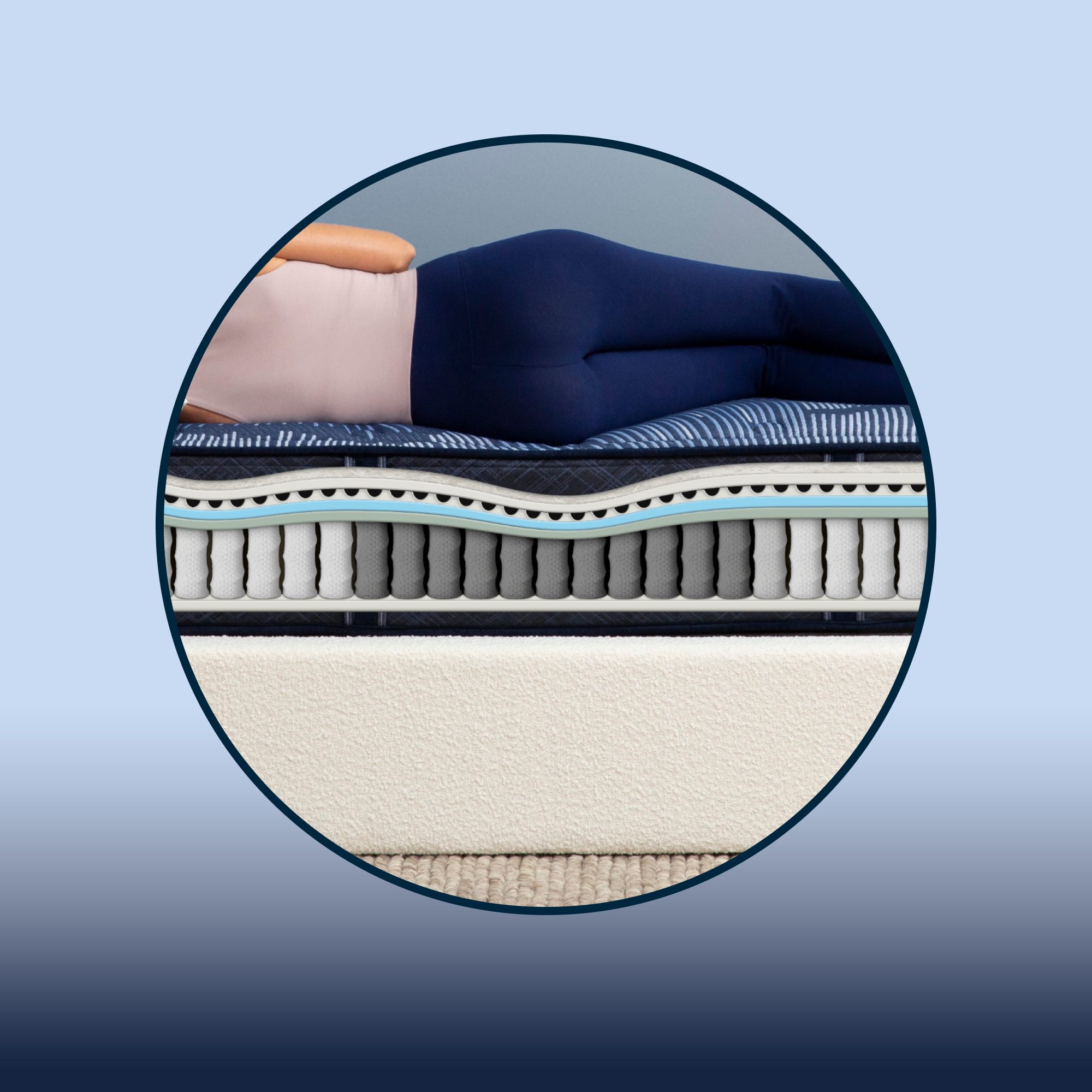 Perfect Sleeper Cobalt Calm 13.25