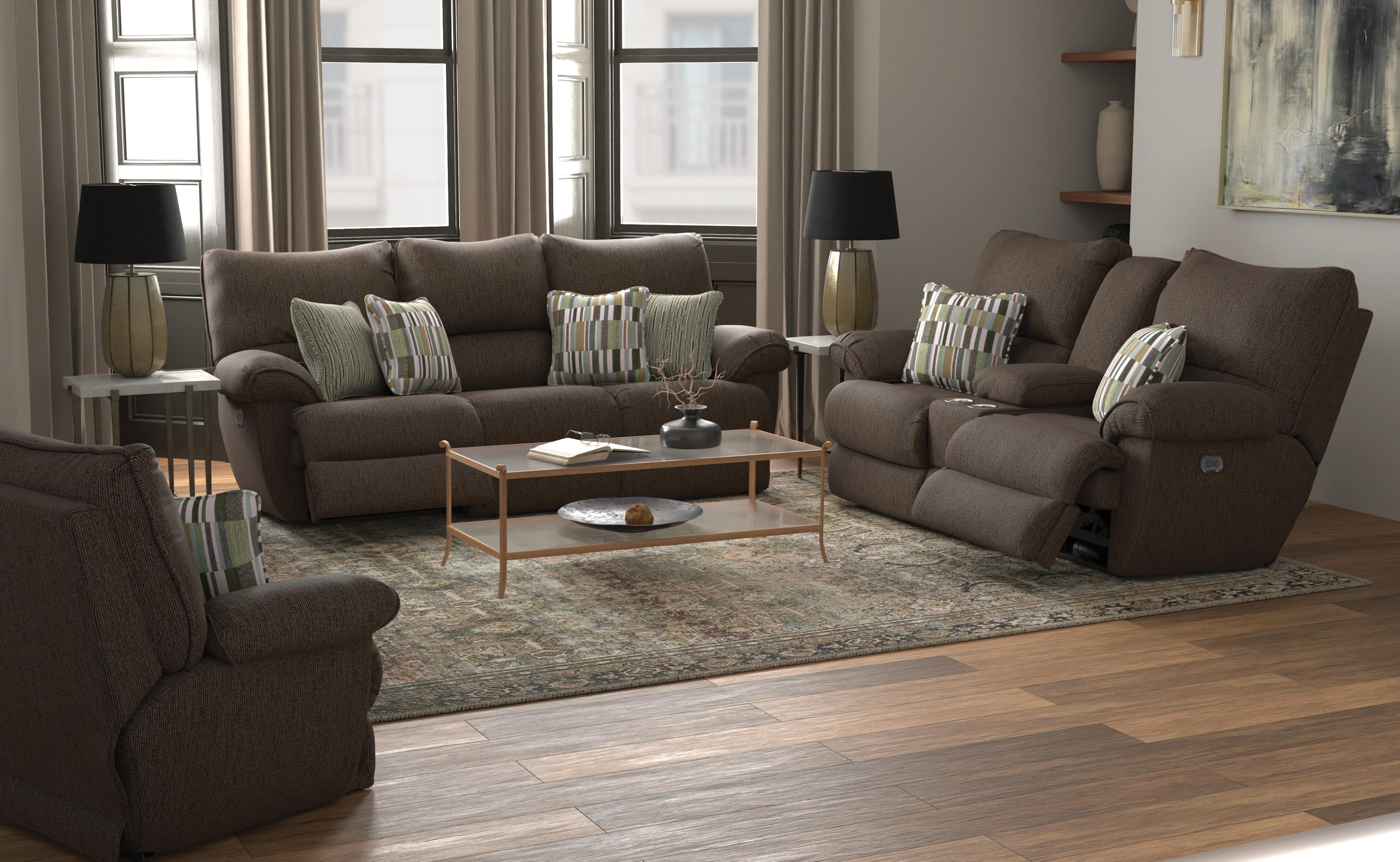 Catnapper Lenny Lay Flat Reclining Sofa