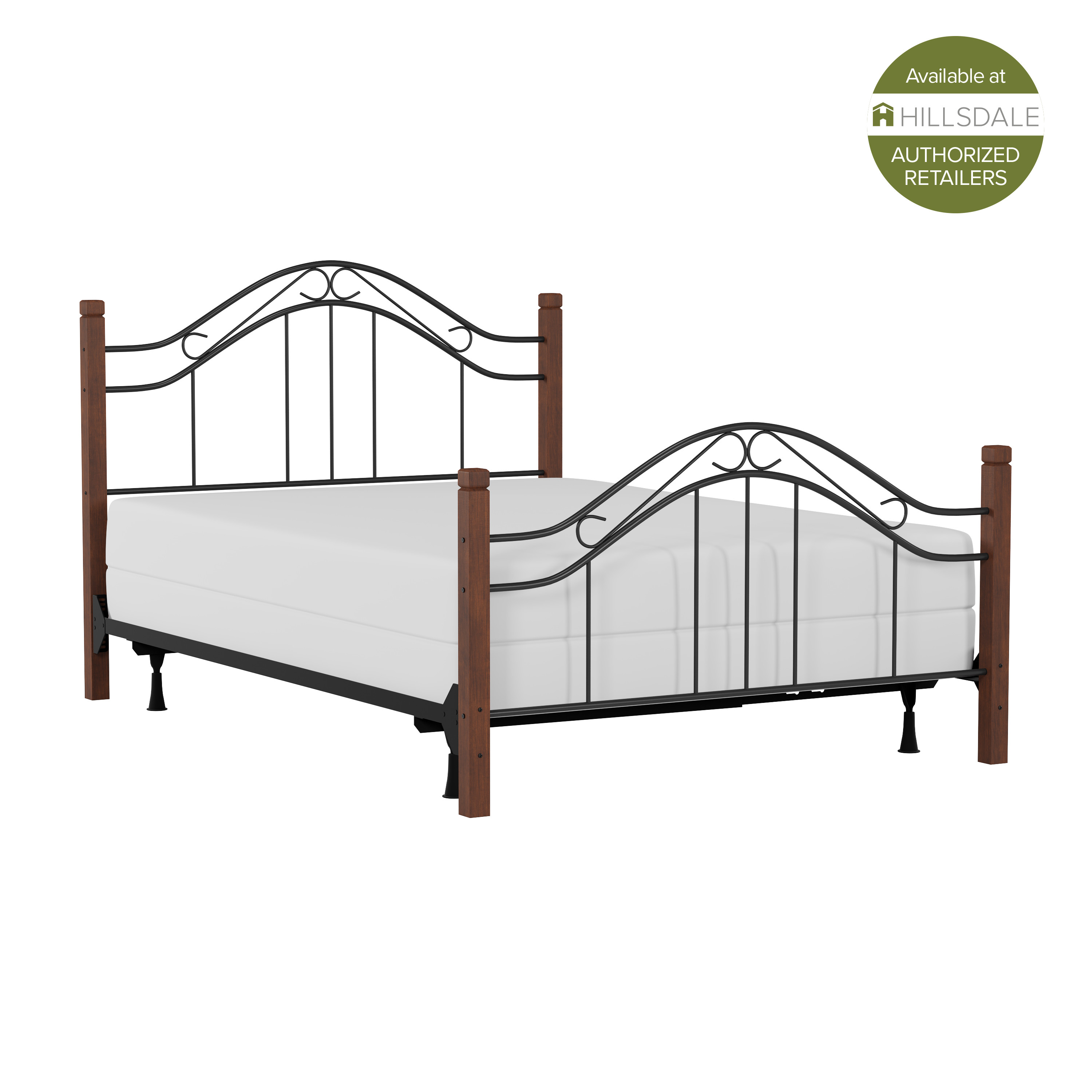 Hillsdale Furniture Matson Metal Bed - Full - Black