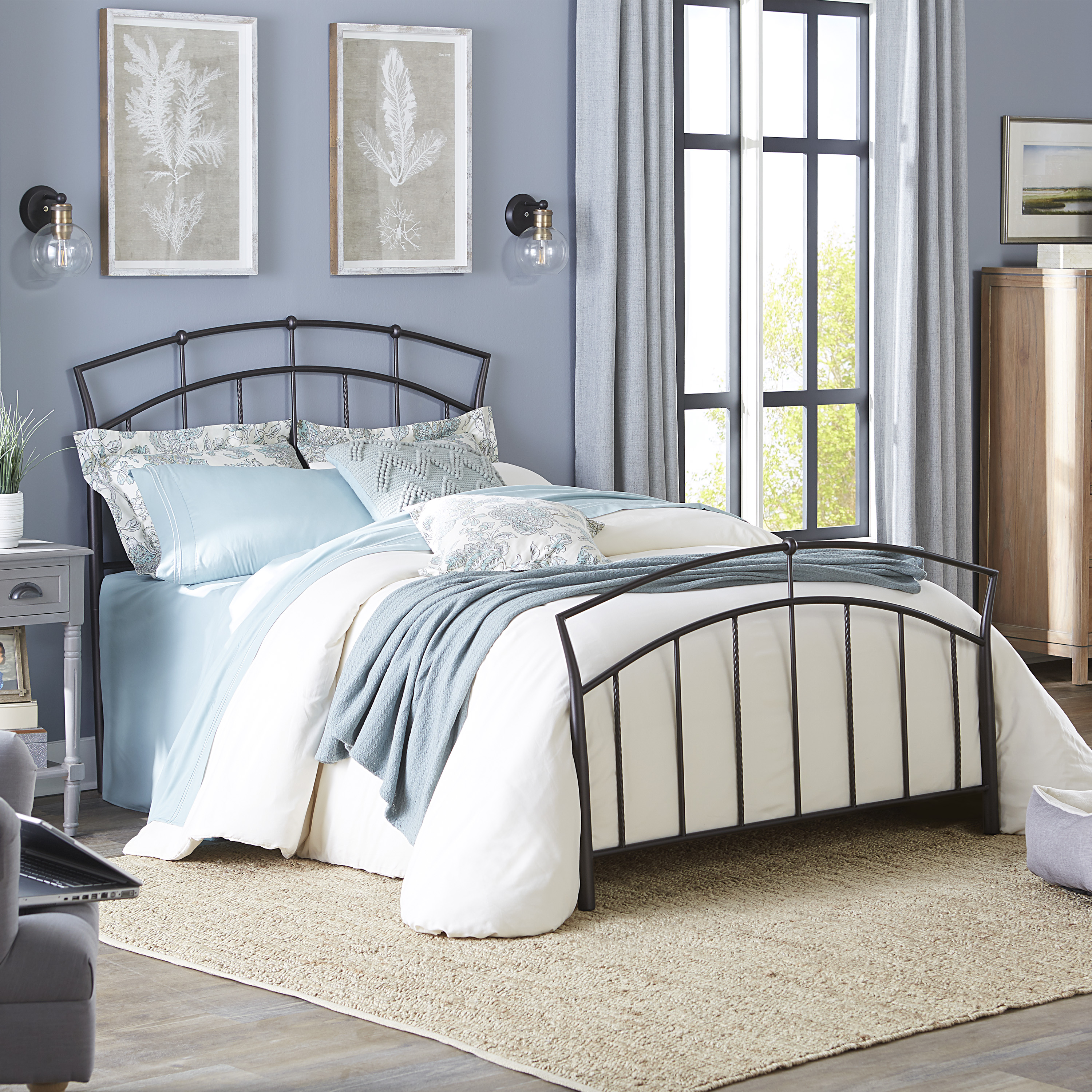 Hillsdale Furniture Vancouver Metal Bed - Full - Antique Brown