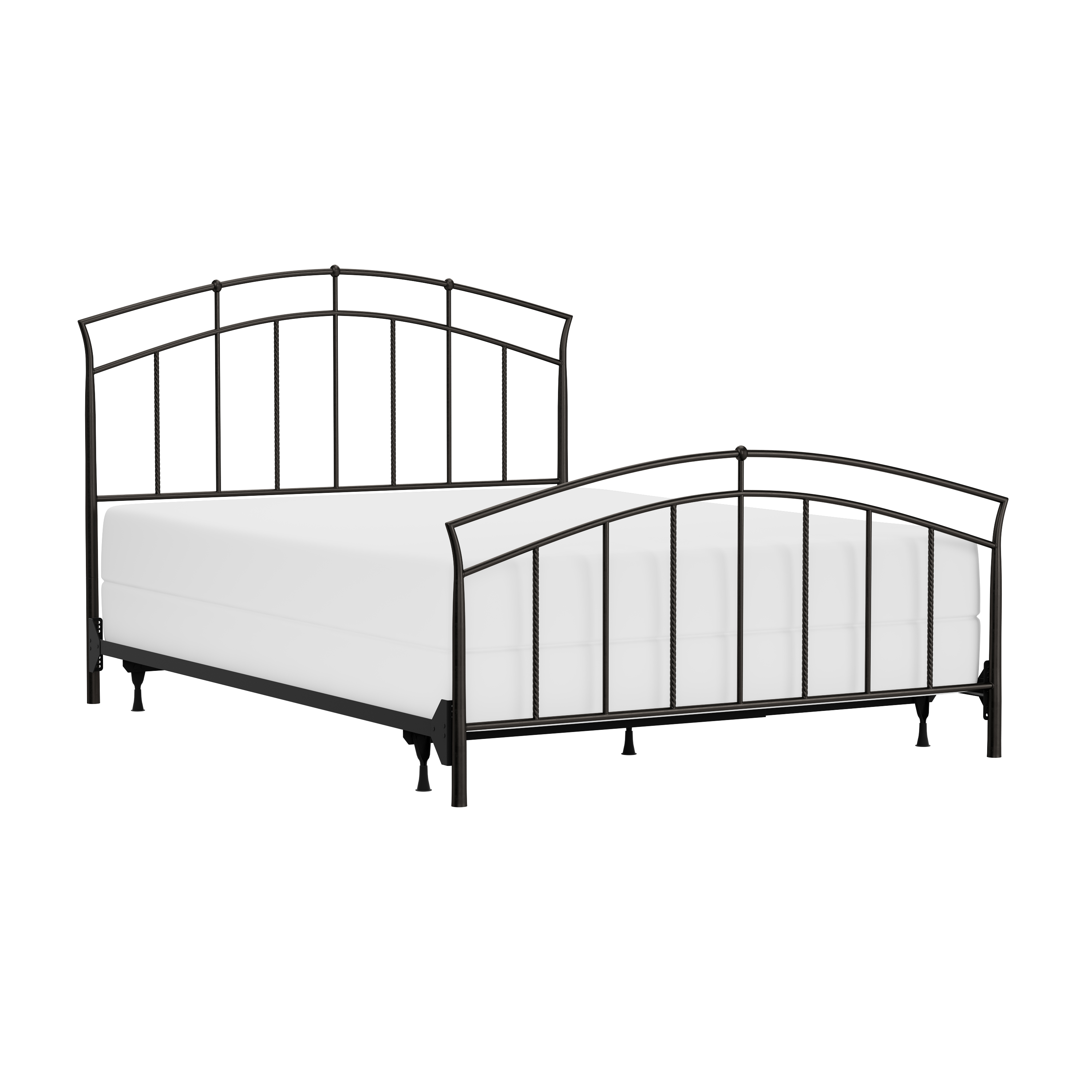 Hillsdale Furniture Vancouver Metal Bed - Queen - Antique Brown