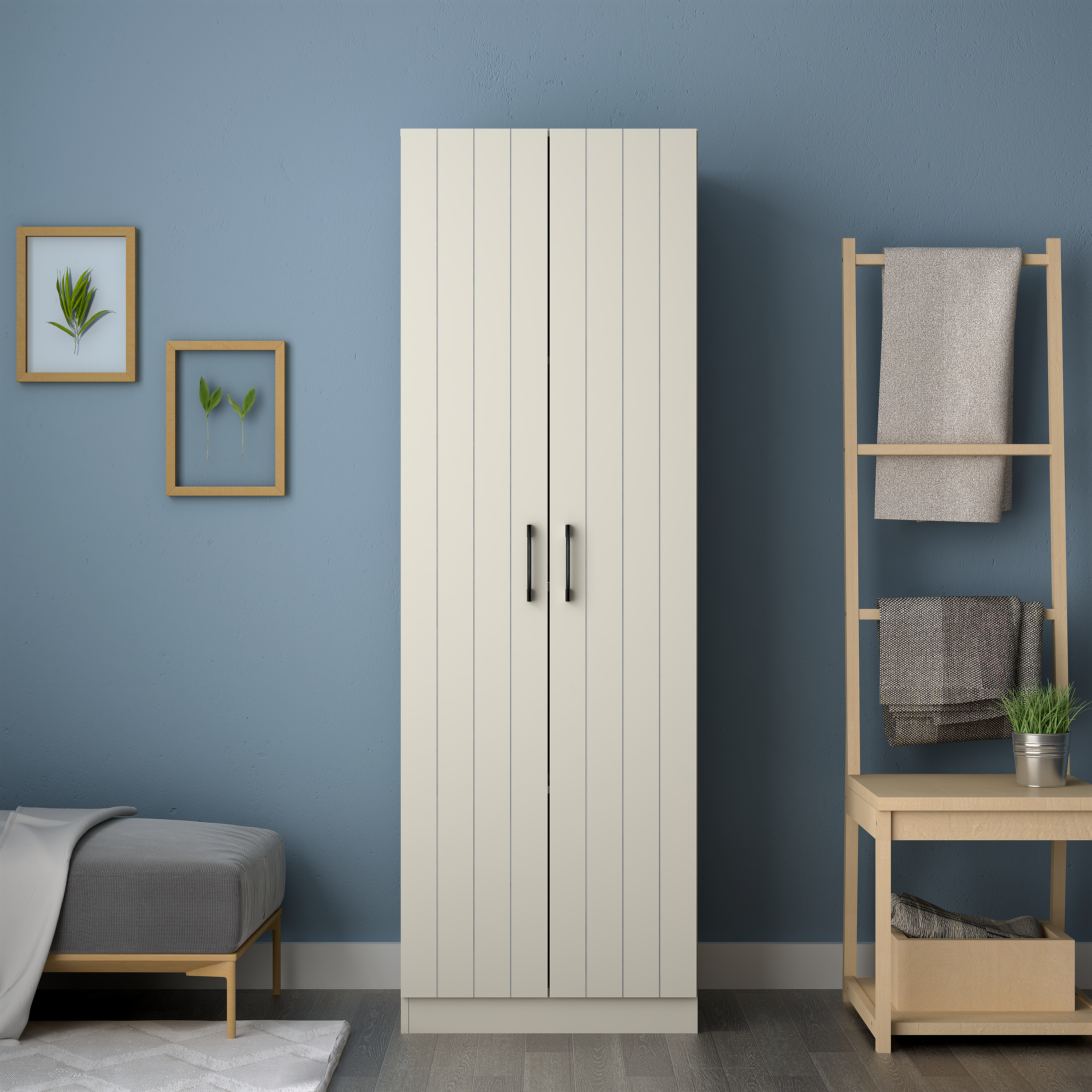 Hillsdale Furniture Lancaster Wood Kitchen Pantry - Ivory