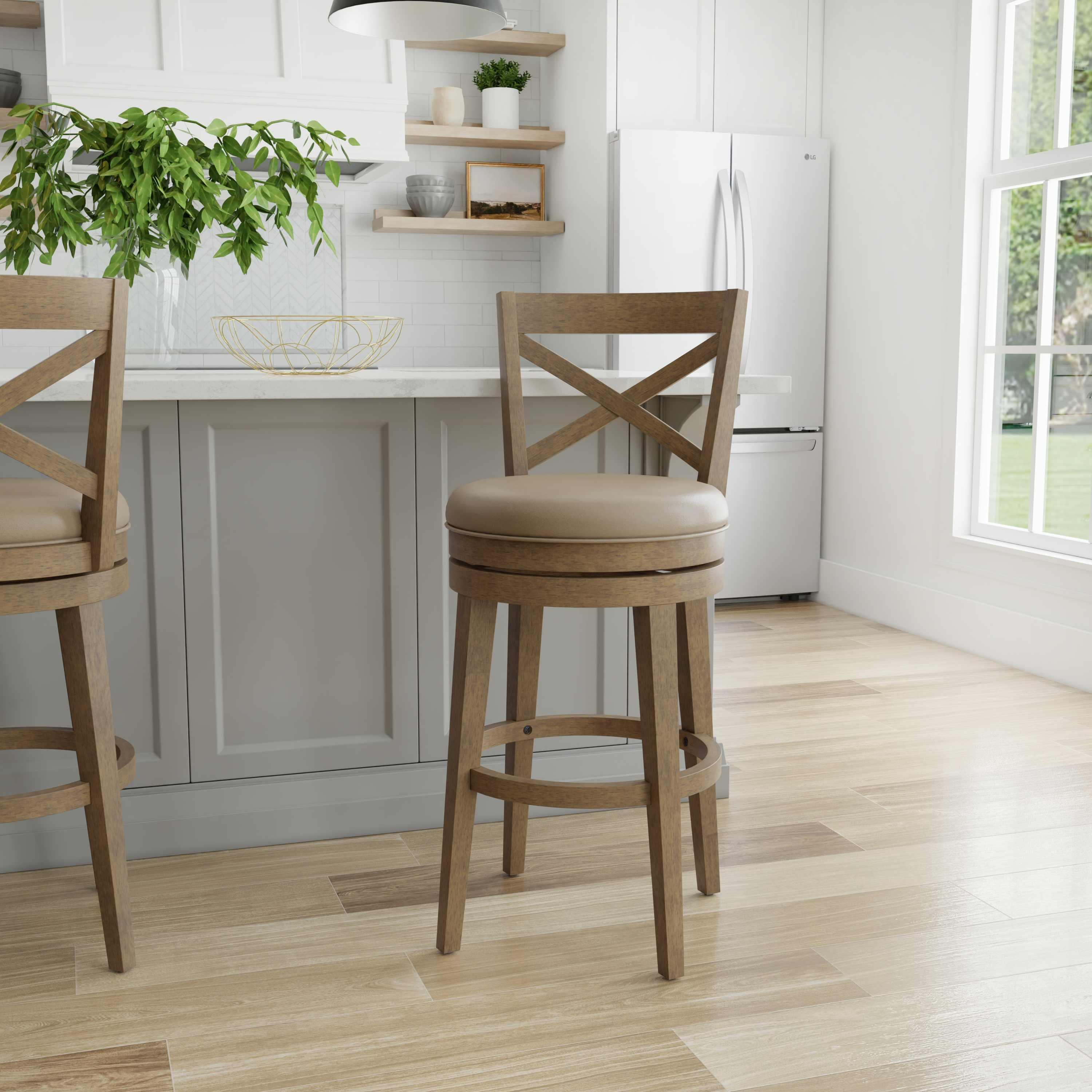 Hillsdale Furniture - 5530-830 - Grace Wood Stool - Bar - Brown