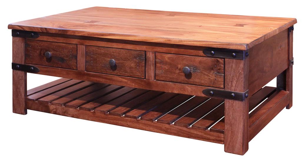 International Furniture Parota 6 Drawer Cocktail Table