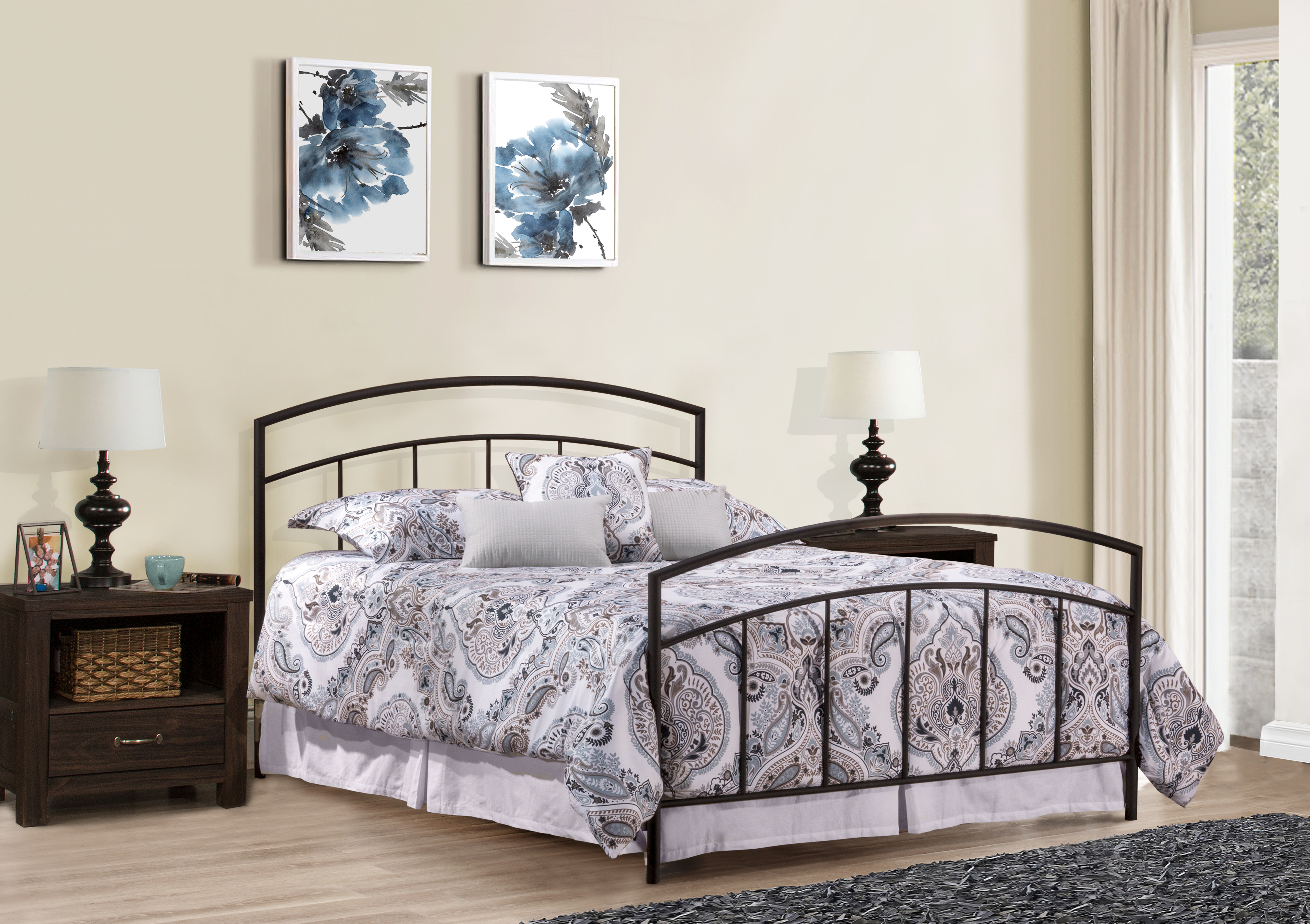 Hillsdale Furniture Julien Metal Bed - Full - Textured Black
