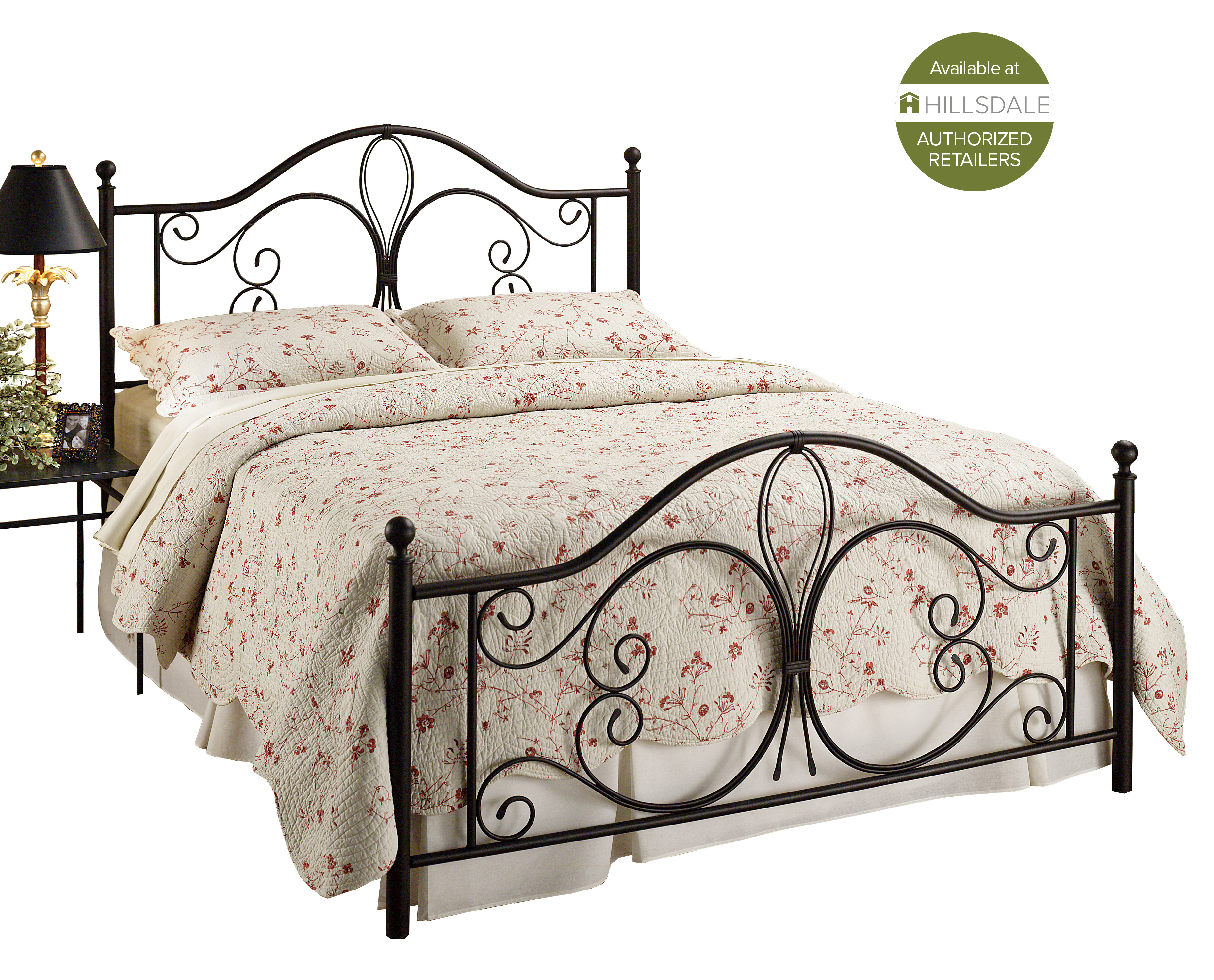 Hillsdale Furniture Milwaukee Metal Bed - King - Antique Brown