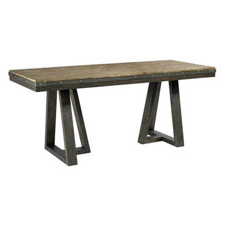 La-Z-Boy Plank Road Kimler Counter Height Table Stone and Charcoal Finish