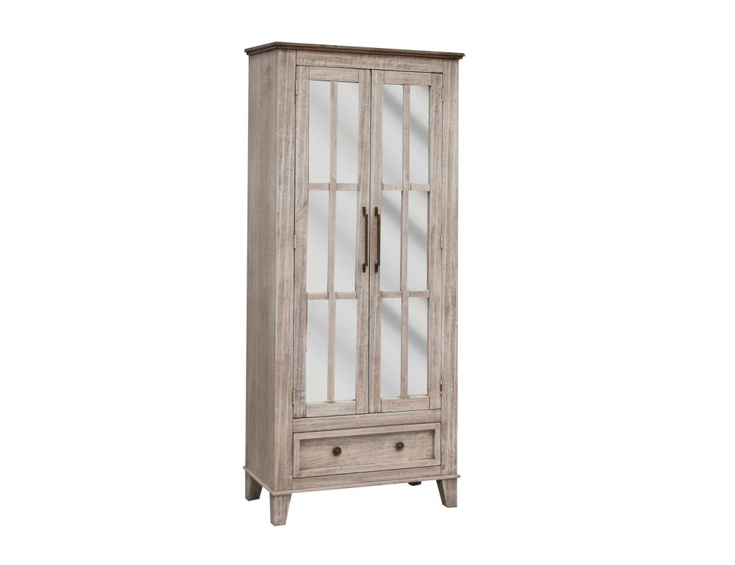 International Furniture Sahara 1 Drawer 2 Glass Doors Cabinet