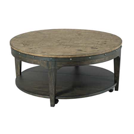 La-Z-Boy Plank Road Artisans Round Cocktail Table