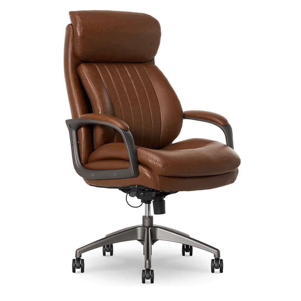 La-Z-Boy Nova Executive Office Chair, Cognac