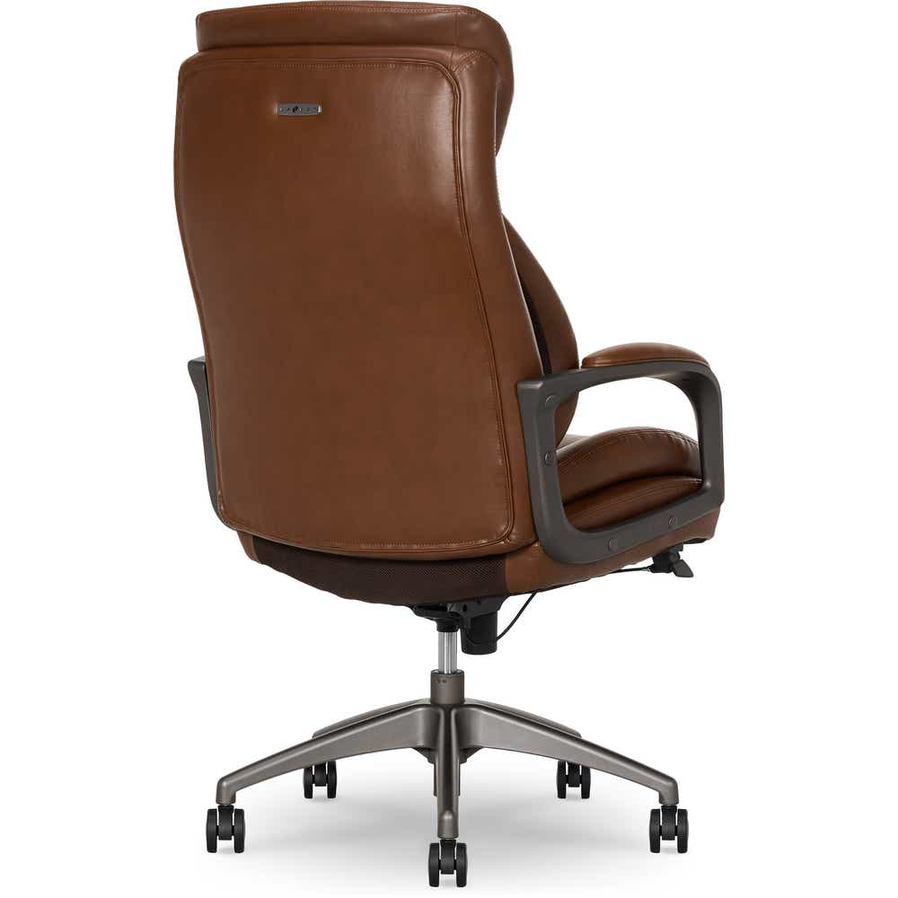 La-Z-Boy - 52372-CBRN - Nova Executive Office Chair, Cognac-52372