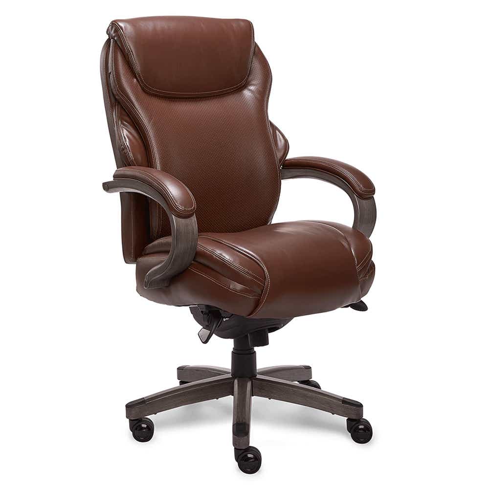 La-Z-Boy Hyland Executive Office Chair, Chestnut Brown
