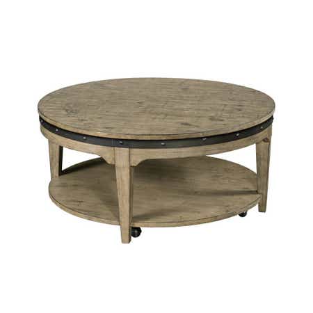 La-Z-Boy Plank Road Artisans Round Cocktail Table