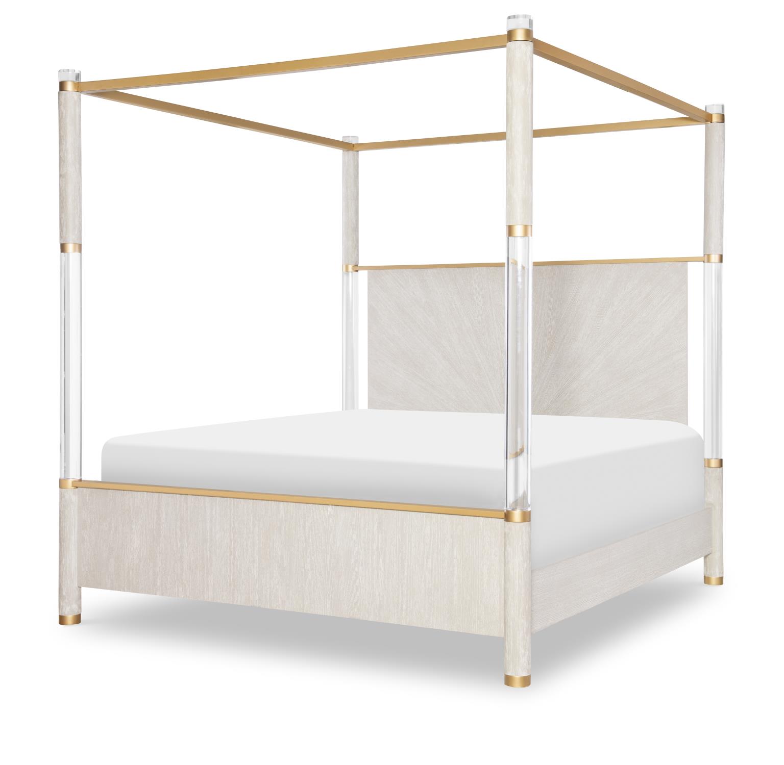 Legacy Classic Furniture 3300 Miramar BR PANEL BED CANOPY ACRYLIC POSTS KING