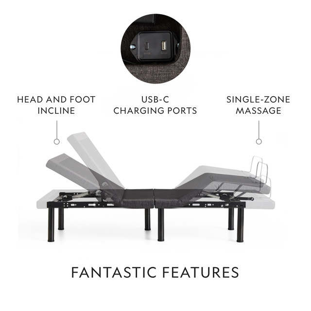 Malouf M455 Adjustable Bed - Full