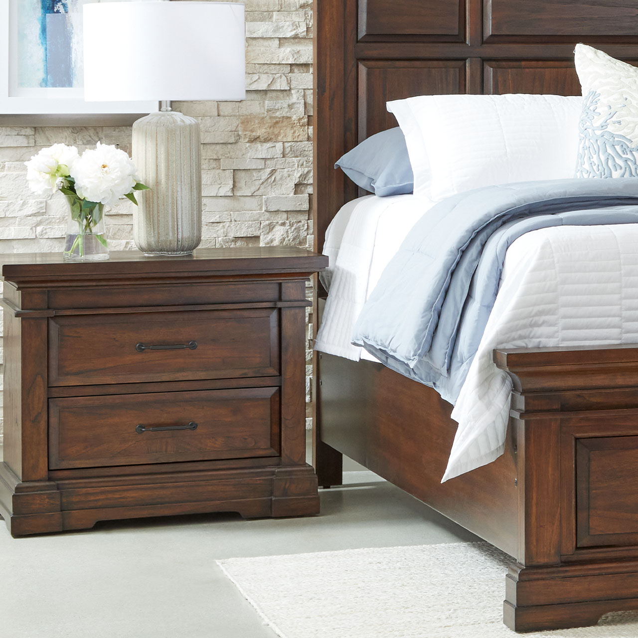Napa Richmond Bedroom 2 x Drawer Night Stand (Large)