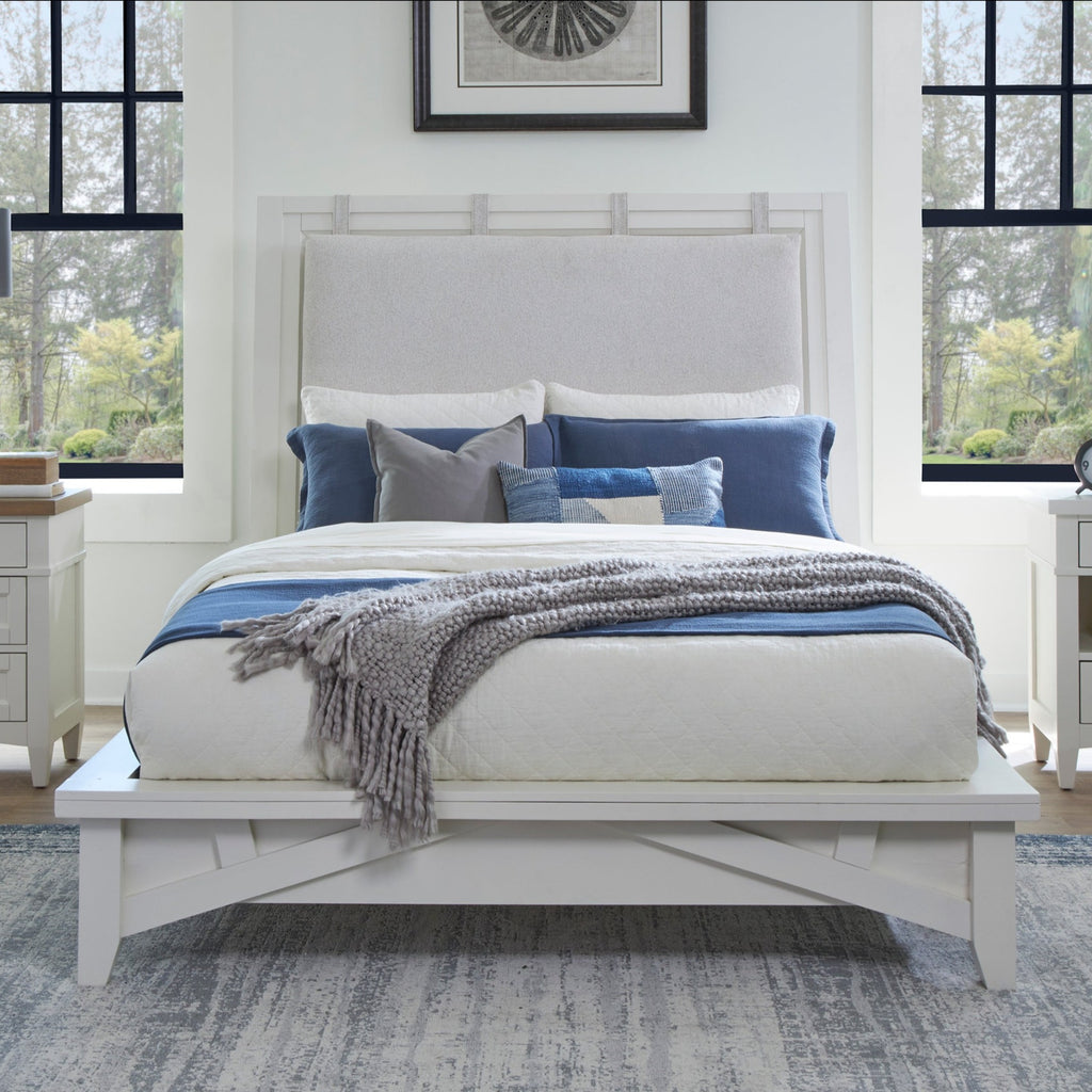 Parker House Americana Modern Bedroom Queen 5/0 Platform Bed (1150hbw_pad/1150fb / 115066r)