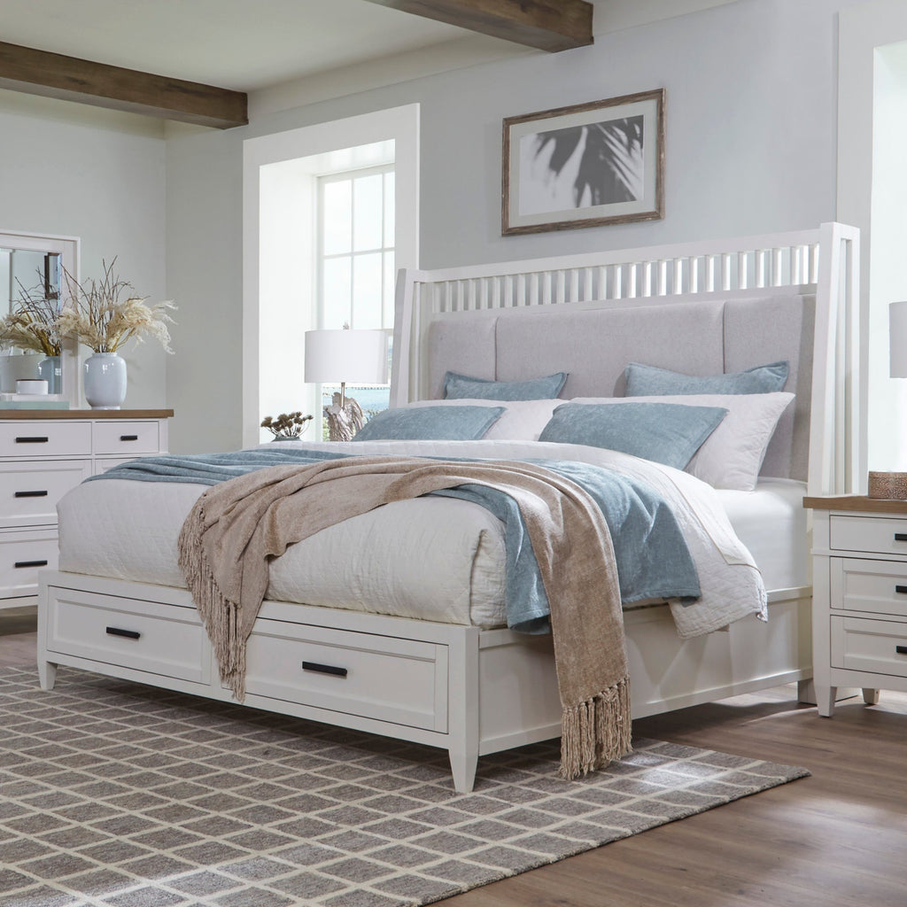 Parker House Americana Modern Bedroom King 6/6 Shelter Bed (1266hb/1266fb/125066r)
