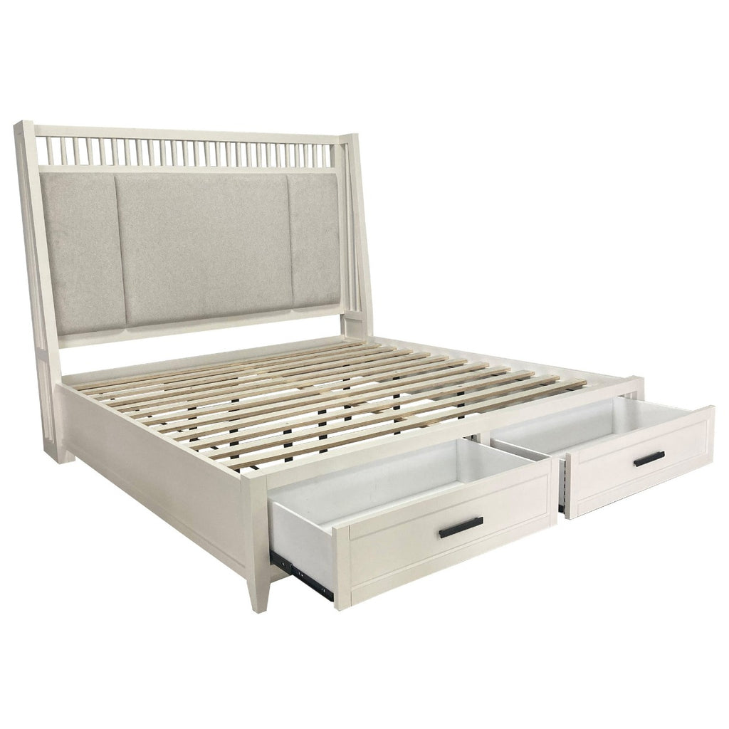Model: BAME#1250-3-COT | Parker House Americana Modern Bedroom Queen 5/0 Shelter Bed (1250hb/1250fb/125066r)