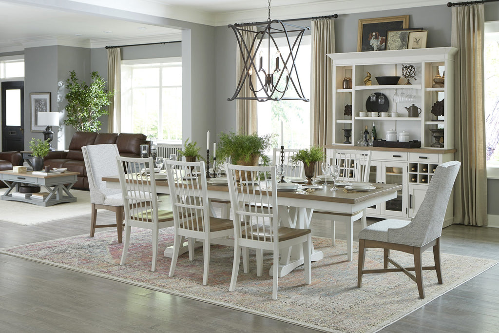 Model: DAME#88TRES-2-COT | Parker House Americana Modern Dining 88 In. Trestle Extendable Dining Table