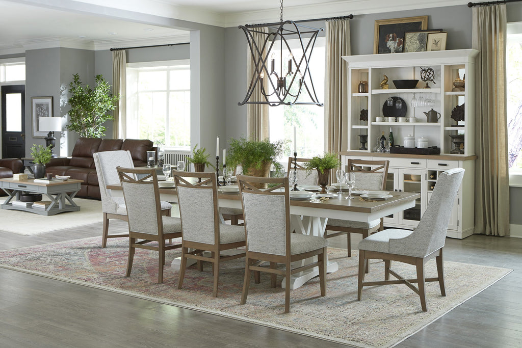 Model: DAME#88TRES-2-COT | Parker House Americana Modern Dining 88 In. Trestle Extendable Dining Table
