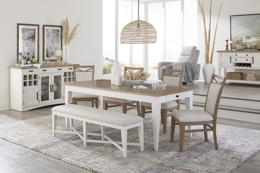 Model: DAME#60RECT-COT | Parker House Americana Modern Dining 60 In. Rectangular Extendable Dining Table