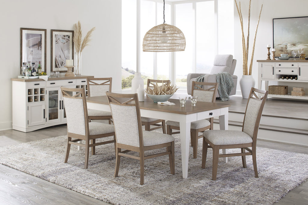 Model: DAME#60RECT-COT | Parker House Americana Modern Dining 60 In. Rectangular Extendable Dining Table