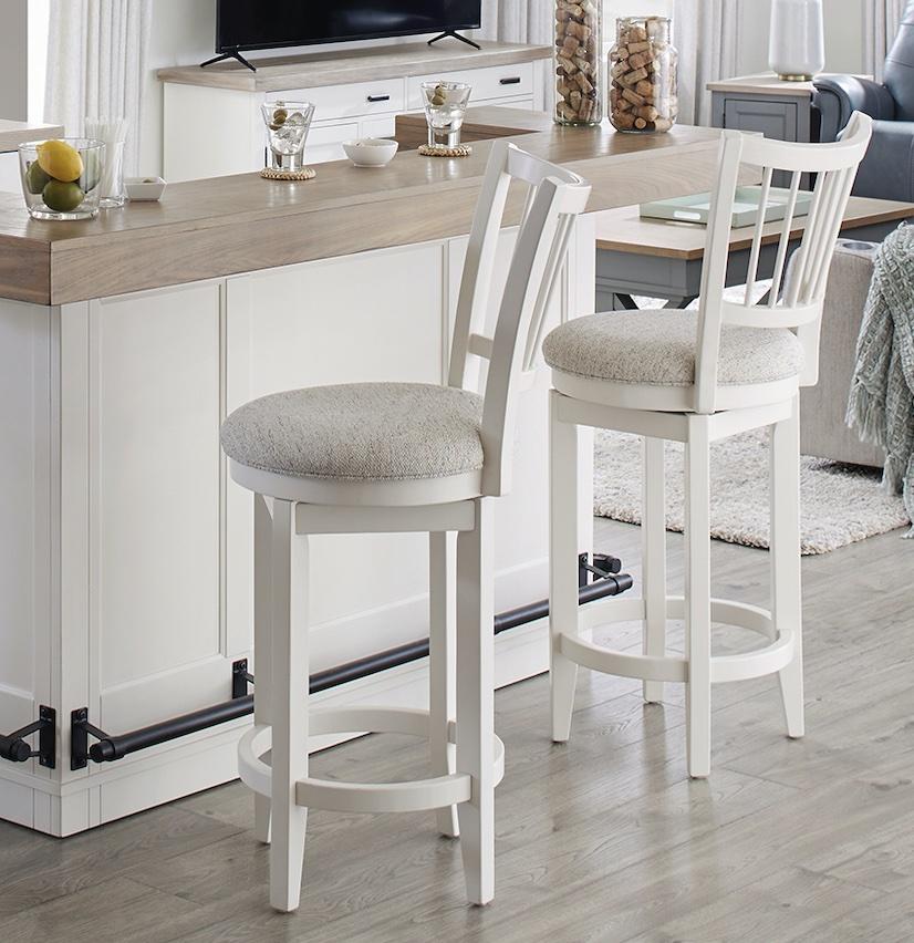 Parker House Americana Modern Dining Swivel Barstool Spindle Back
