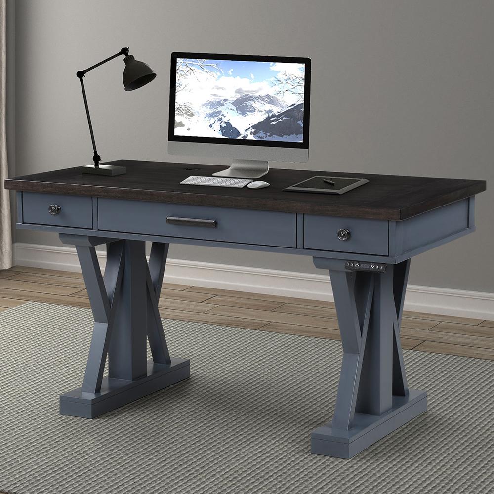 Parker House Americana Modern - Denim 56 In. Power Lift Desk
