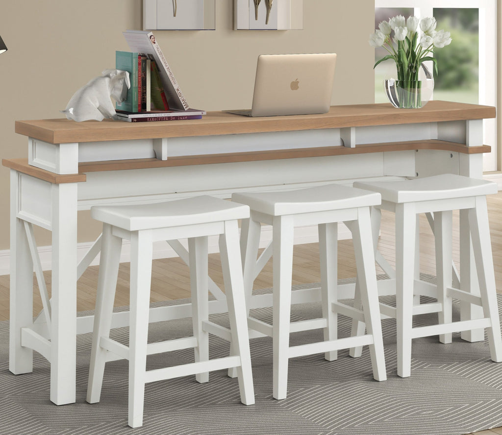 Parker House Americana Modern - Cotton Everywhere Console With 3 Stools