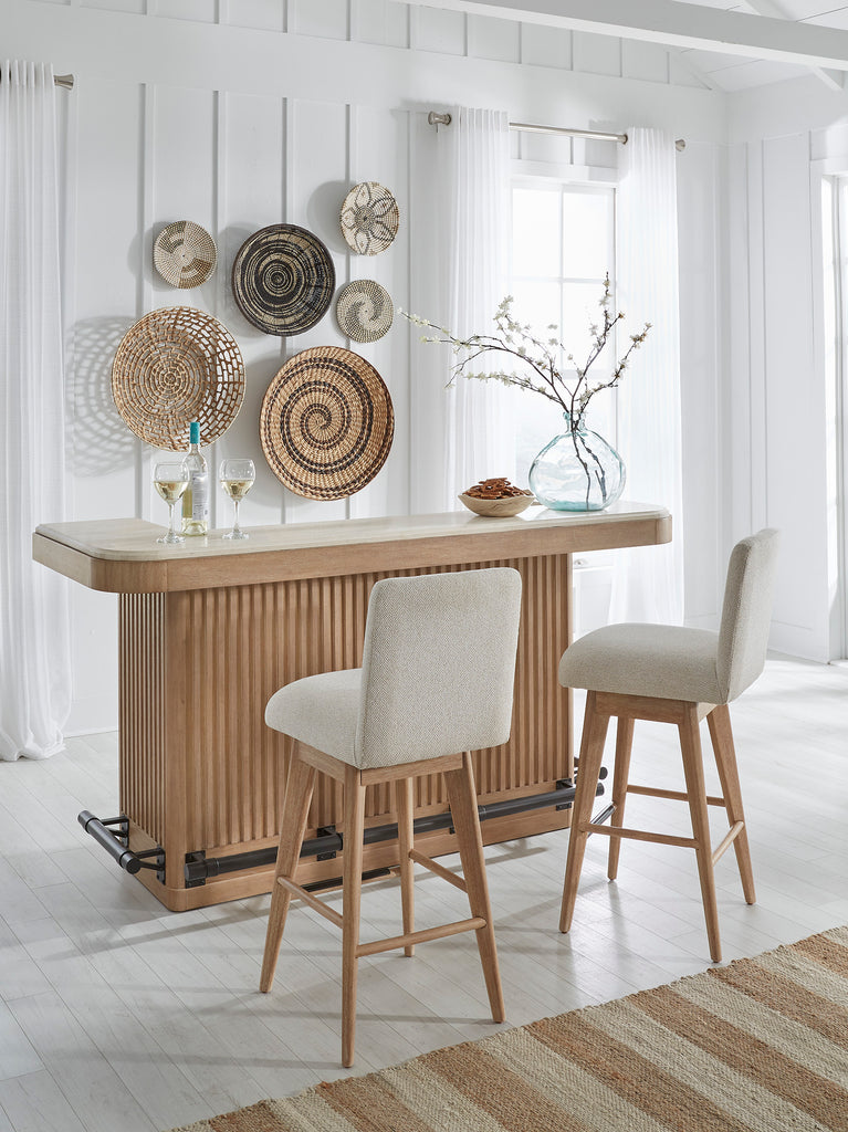 Model: DESC#2530S | Parker House Escape Dining Swivel Bar Stool With Auto Return