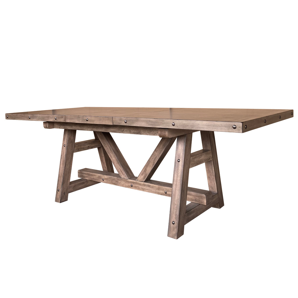 Model: DLOD#86CH-2 | Parker House Lodge Dining Dining Counter Height Table 86 In. X 42 In. To 110 In, (24 In Butterfly Leaf)