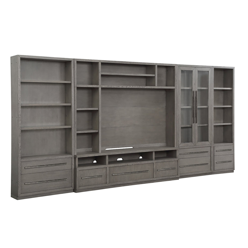 Model: PUR-5PC-ENT-WALL | Parker House Pure Modern 5pc Entertainment Wall