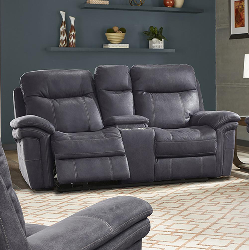 Parker House Mason - Charcoal Power Console Loveseat
