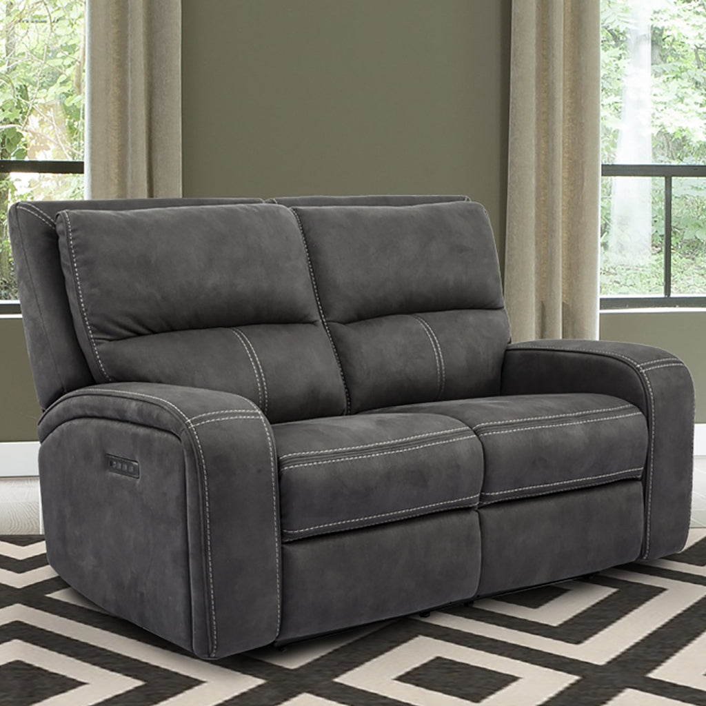 Parker House Polaris - Slate Power Loveseat