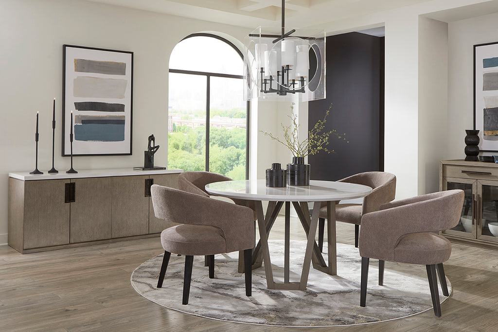 Model: DPUR#2118 | Parker House Pure Modern Dining Barrel Chair (2/crtn - Sold In Pairs)