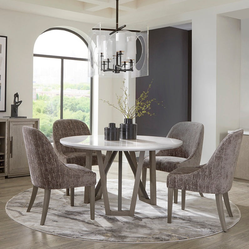 Parker House Pure Modern Dining 54 In. Round Table W/ Wood Base