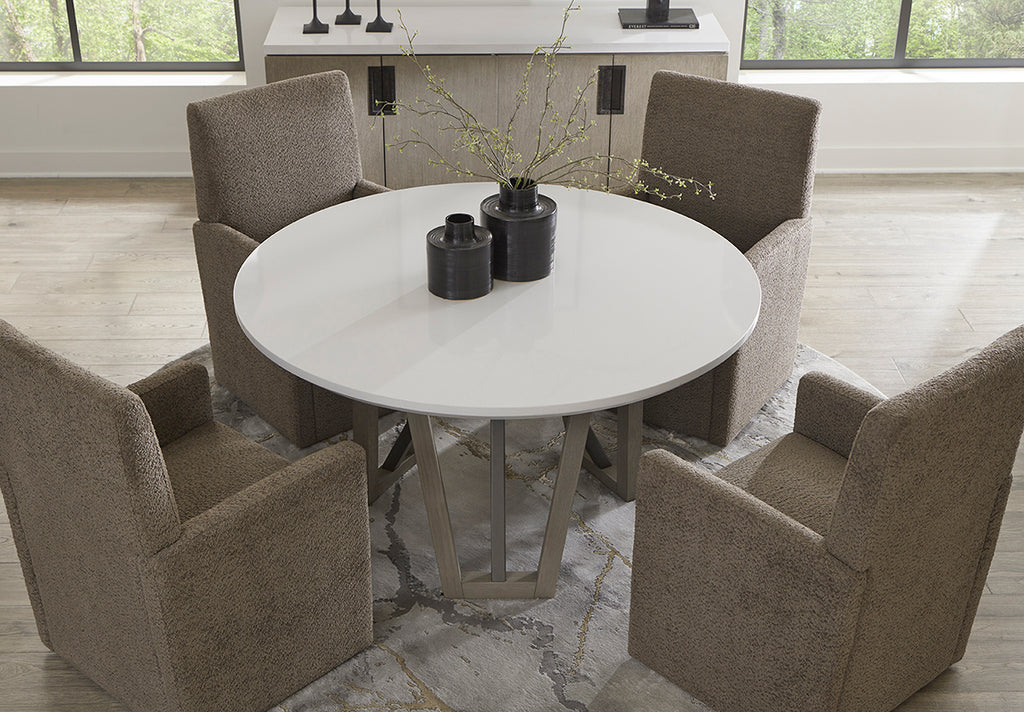 Model: DPUR#54RND | Parker House Pure Modern Dining 54 In. Round Table W/ Wood Base