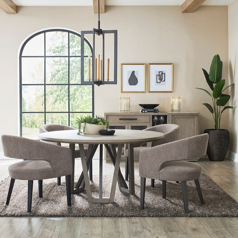 Parker House Pure Modern Dining 60 In. Round Table W/ Wood Base