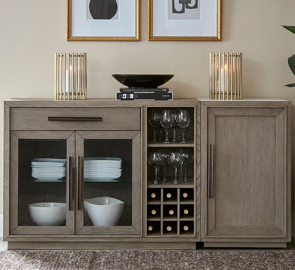 Model: DPUR#47-2 | Parker House Pure Modern Dining Multi-functional Server W/bar Cabinet