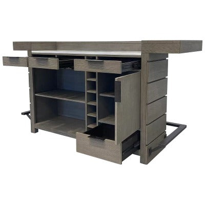 Model: DPUR#78BAR-2 | Parker House Pure Modern Dining Bar Complete 78 In.