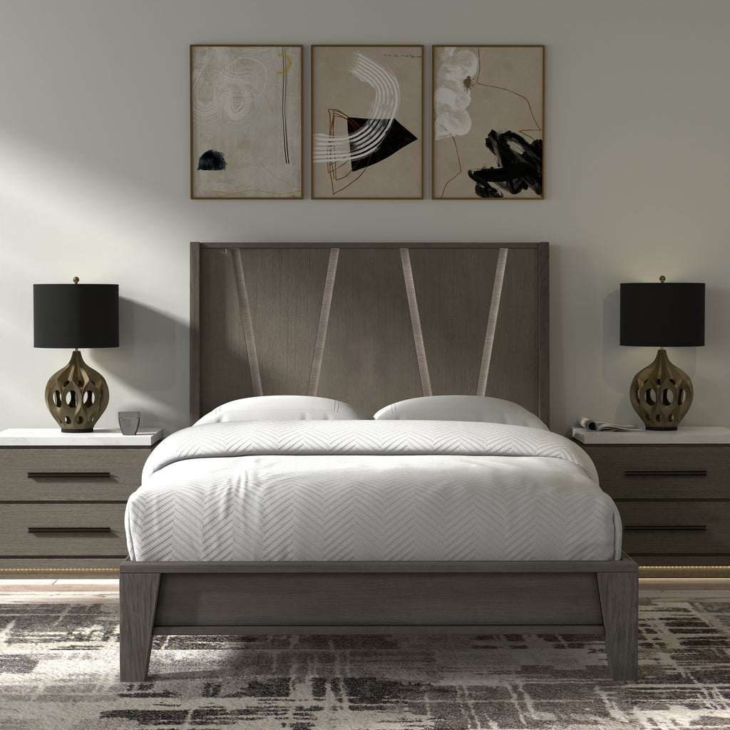 Model: BPUR#1150-3 | Parker House Pure Modern Bedroom Queen 5/0 Panel Bed (1150hb/1150fb/115066r)