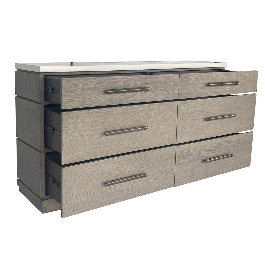 Model: BPUR#21706 | Parker House Pure Modern Bedroom Dresser With 6 Drawers