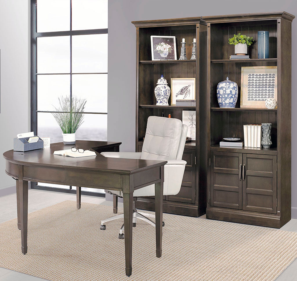 Model: SHO#435-MDR | Parker House Shoreham - Medium Roast 35 In. Door Bookcase