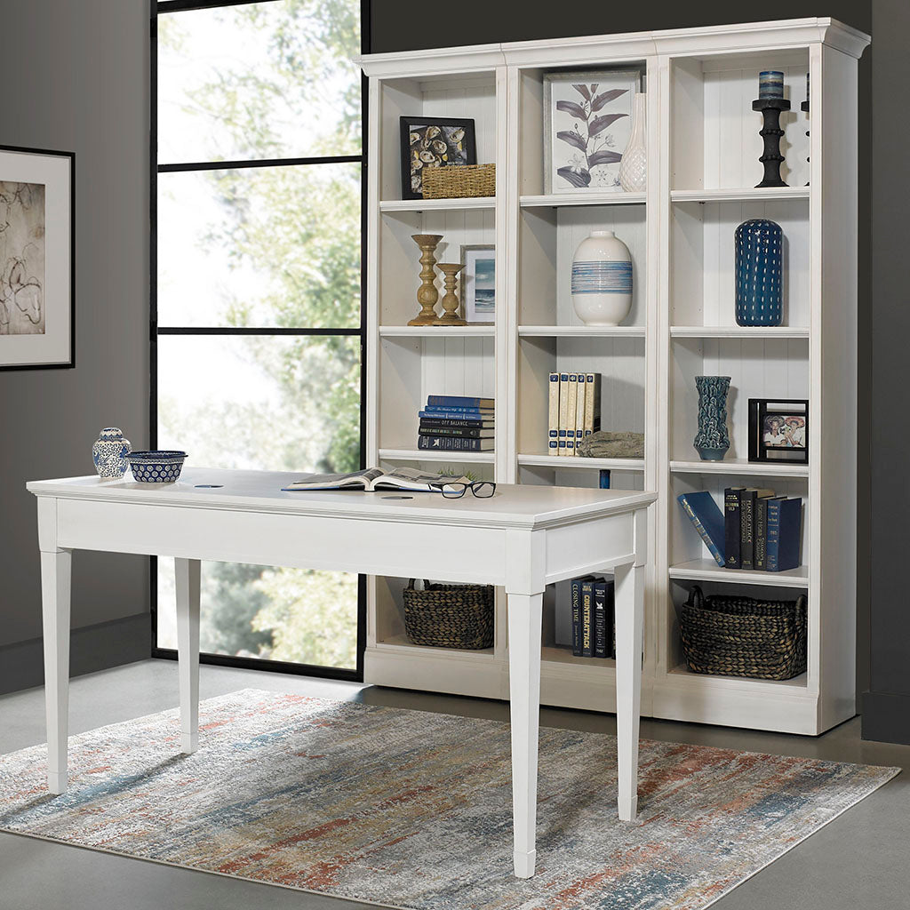 Model: SHO#424-EFW | Parker House Shoreham - Effortless White 24 In. Bookcase